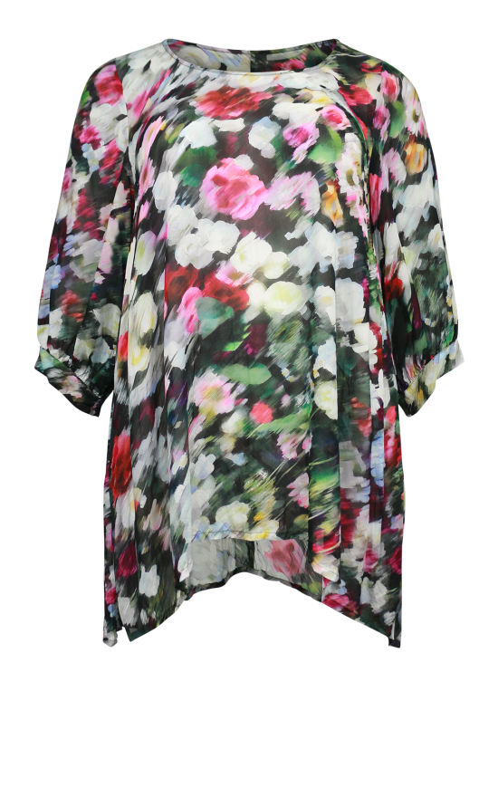 Nova Blouse Meadow Print product photo.