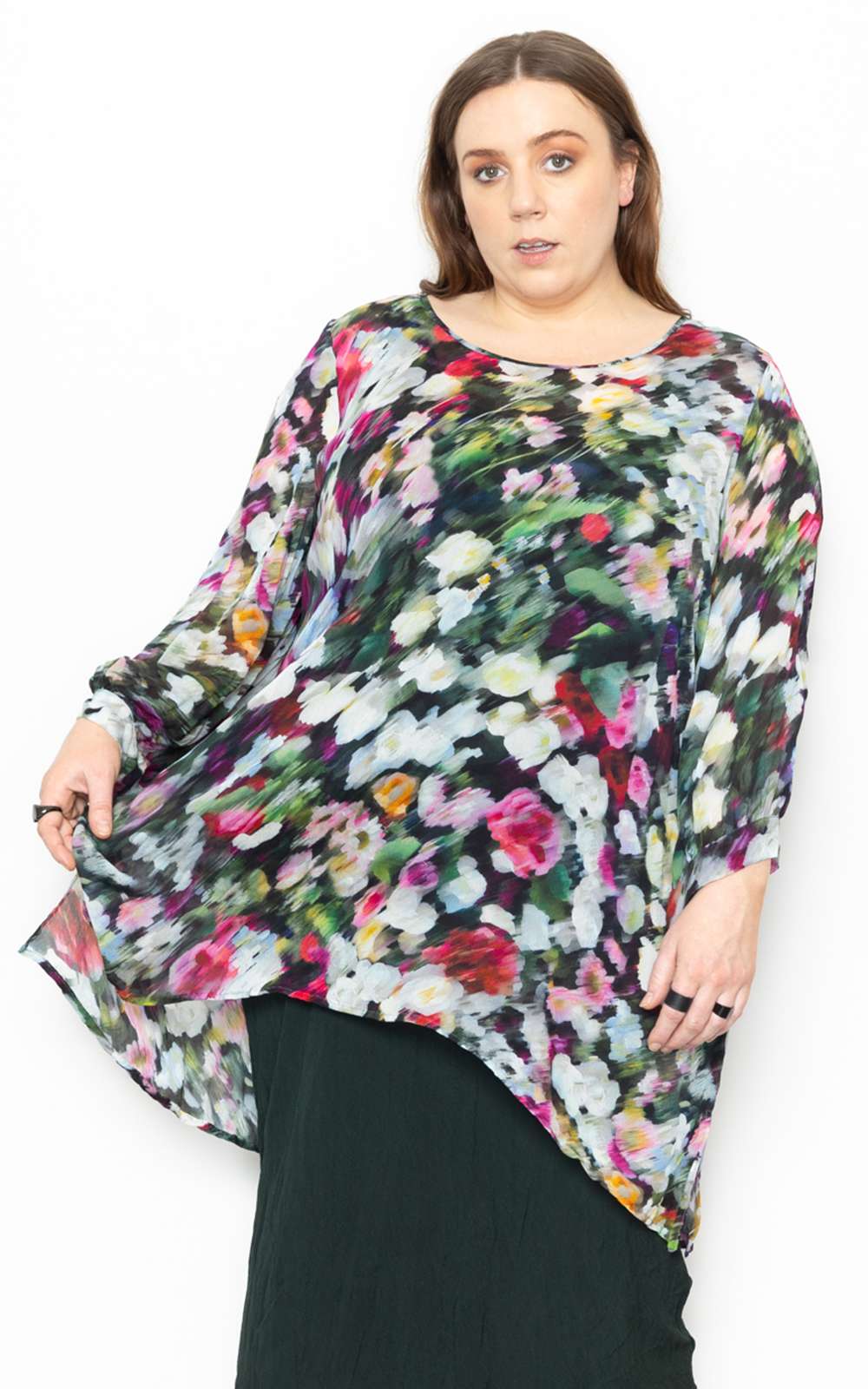 Nova Blouse Meadow Print product photo.