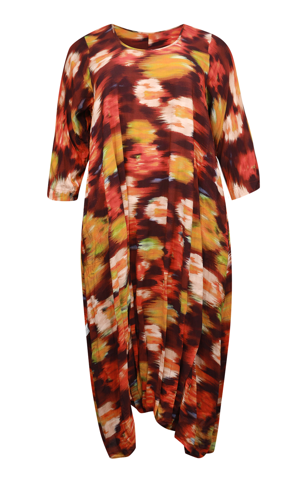 Long Tuck Hem Dress In Cdc product photo.