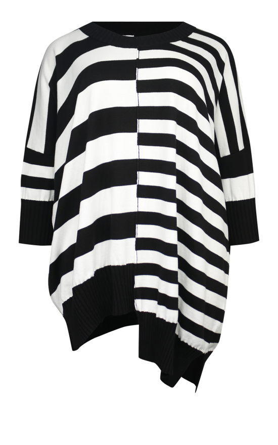 Stripe Knit Top product photo.