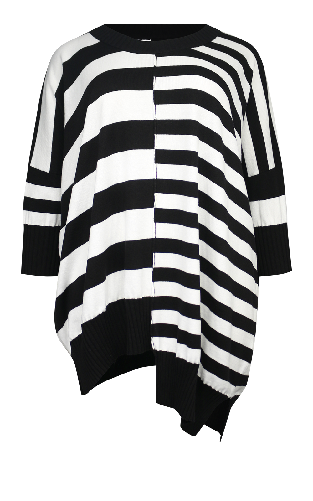 Stripe Knit Top product photo.