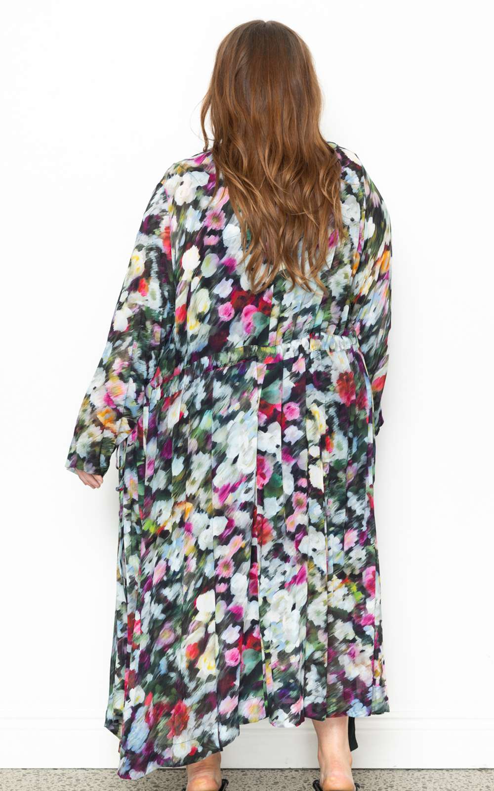 Trench Printed Duster  product photo.