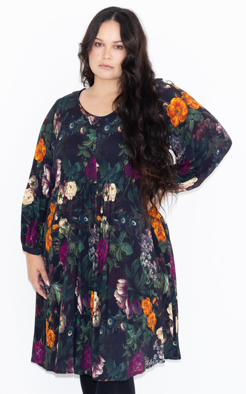 Liv Dress In Botanical product photo.