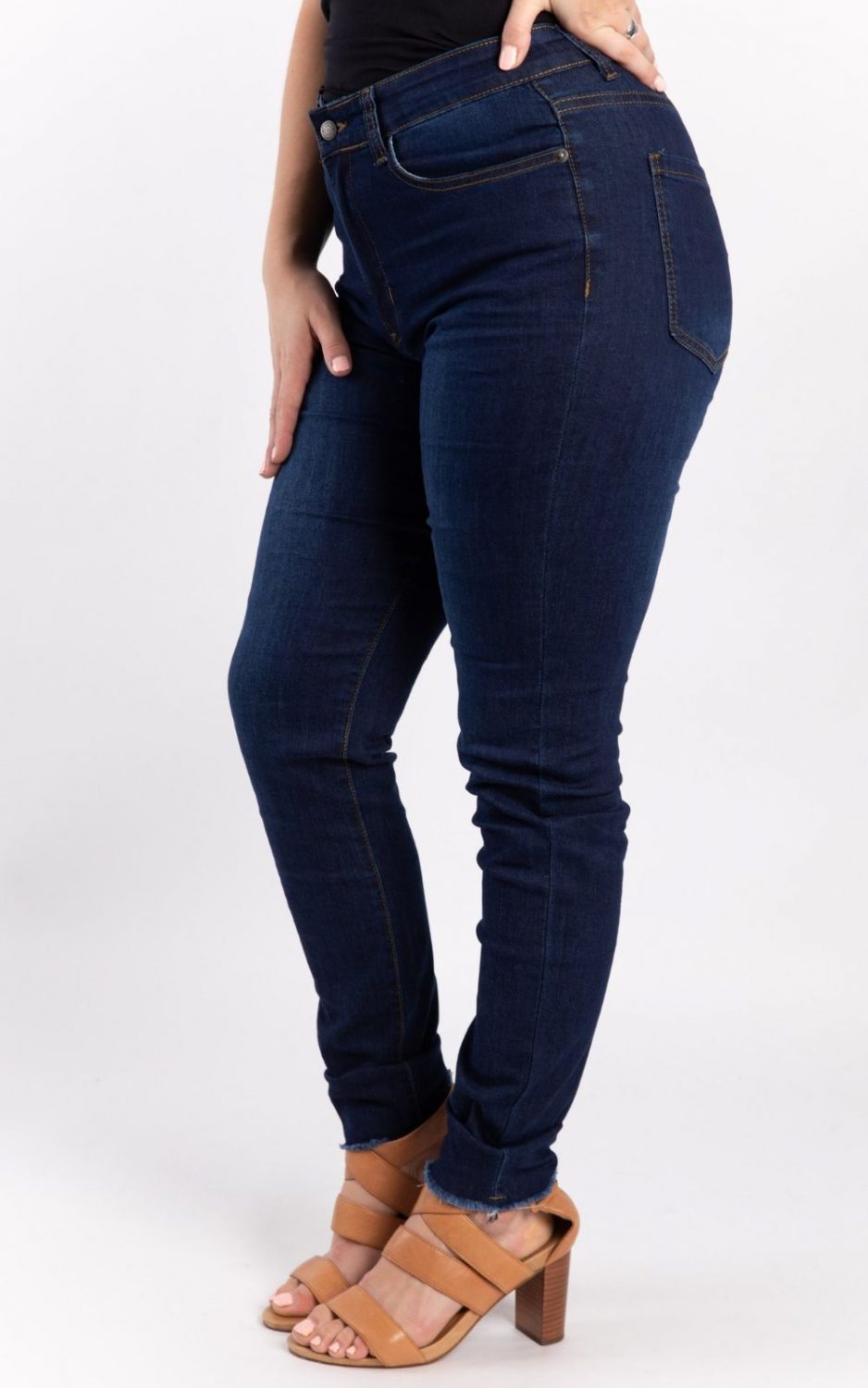 Frayed Slim Fit Jean product photo.