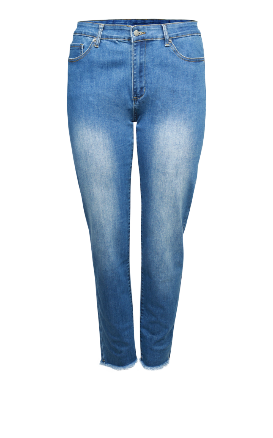 Frayed Slim Fit Jean product photo.