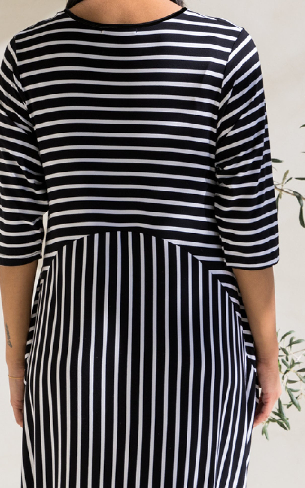 Alviva Stripe Dress product photo.