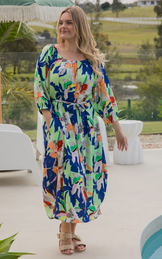 Ava Dress In Getaway product photo.