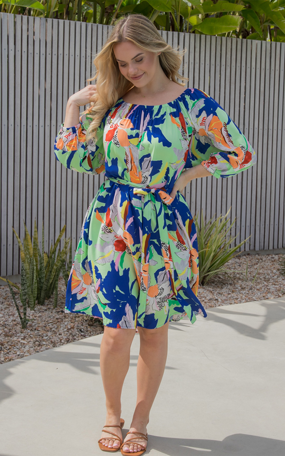 Avalon Dress In Getaway product photo.