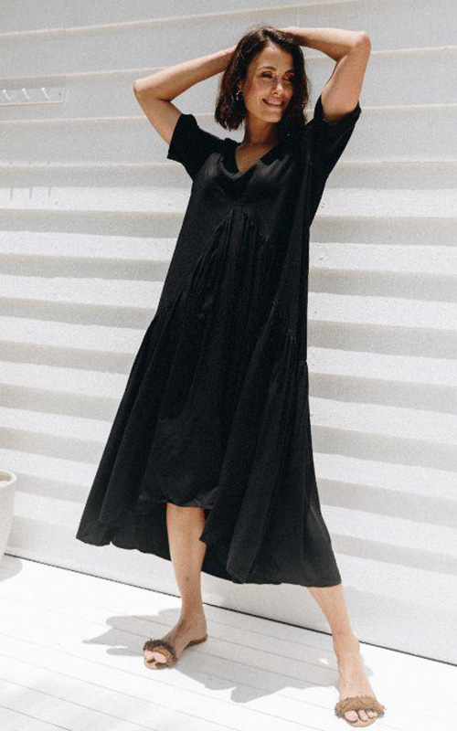 S/S Peak Maxi Dress product photo.