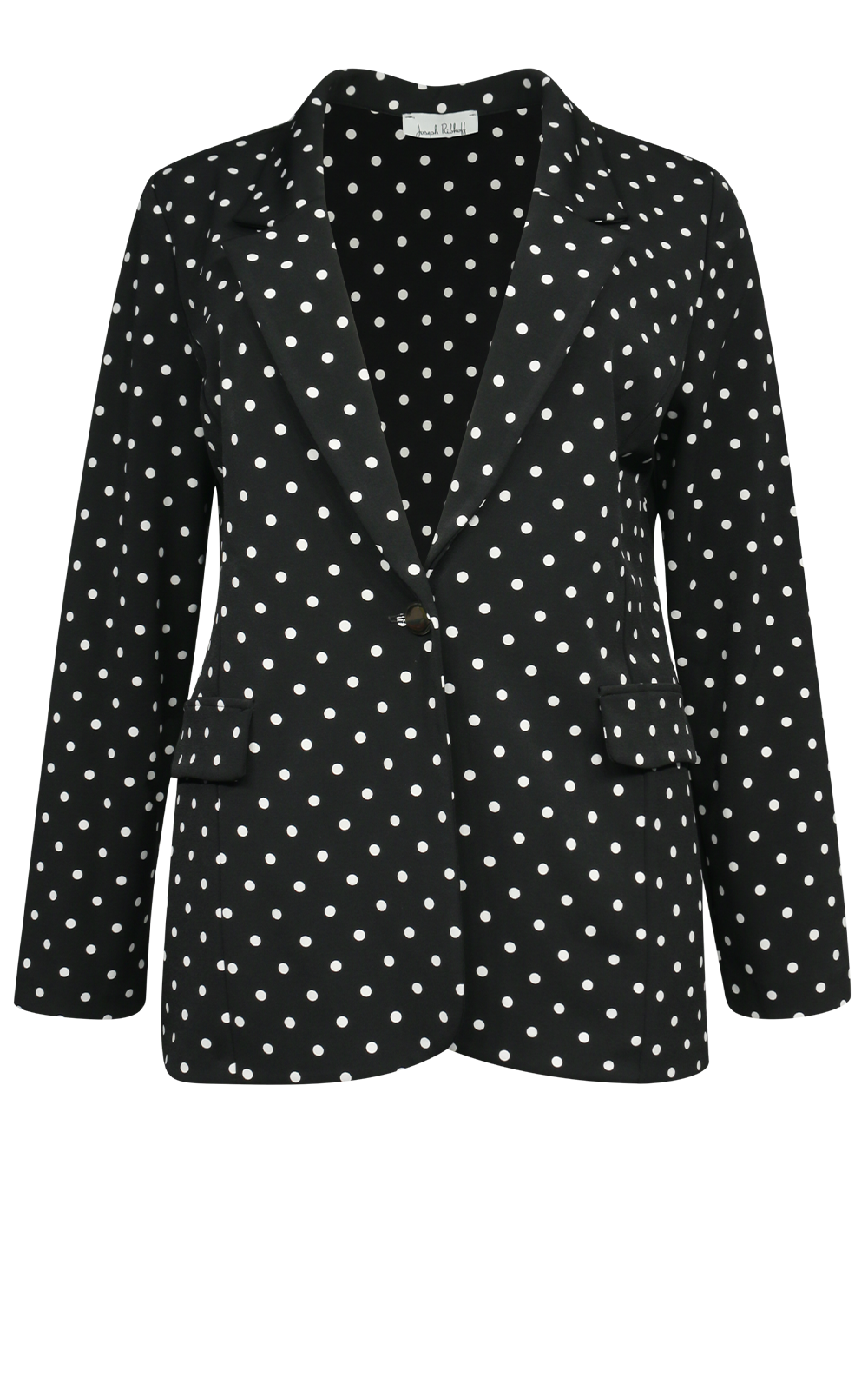 Silky Knit Dot Blazer  product photo.