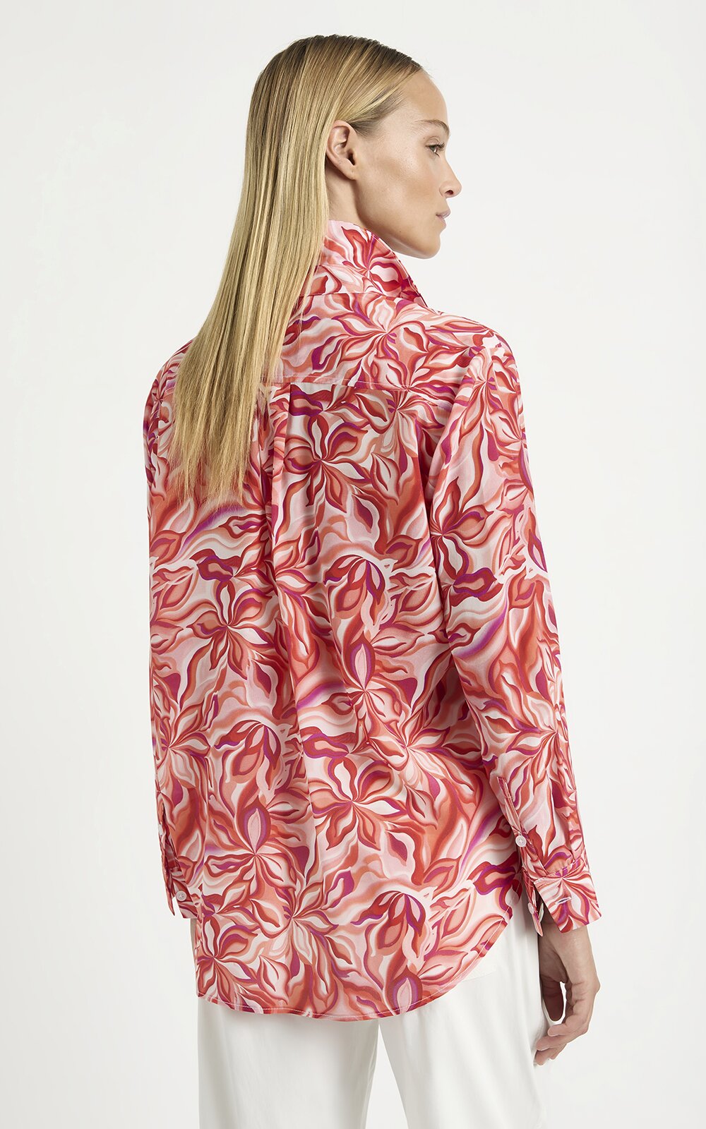 Soft Shirt In Tangello Print product photo.