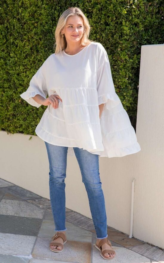 Sofia Top In Tencel product photo.