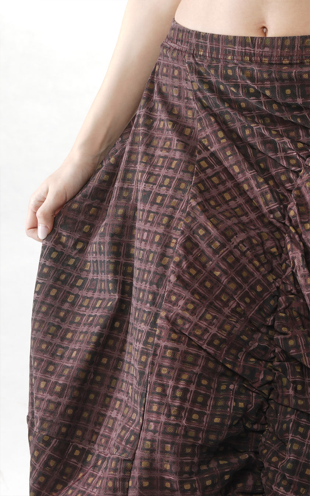 Check Box Ruche Skirt product photo.