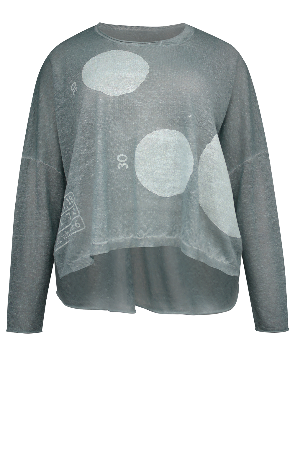 Dot Print Pullover Water Print product photo.