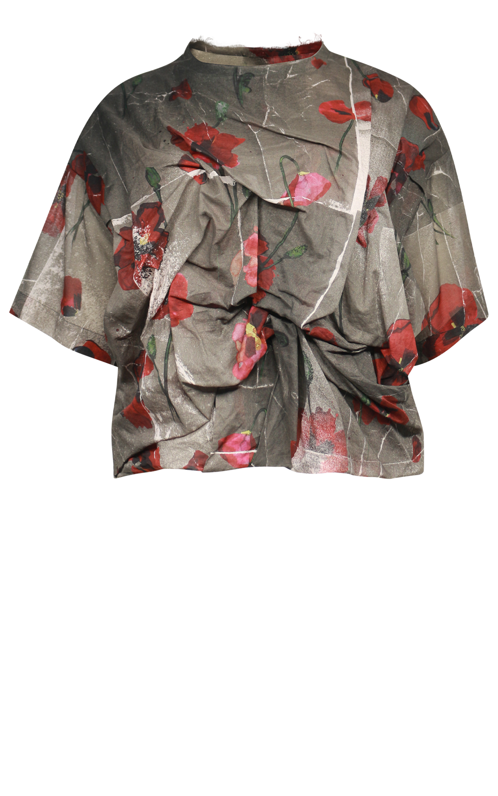 Ciudad Top In Voile Cotton Print product photo.