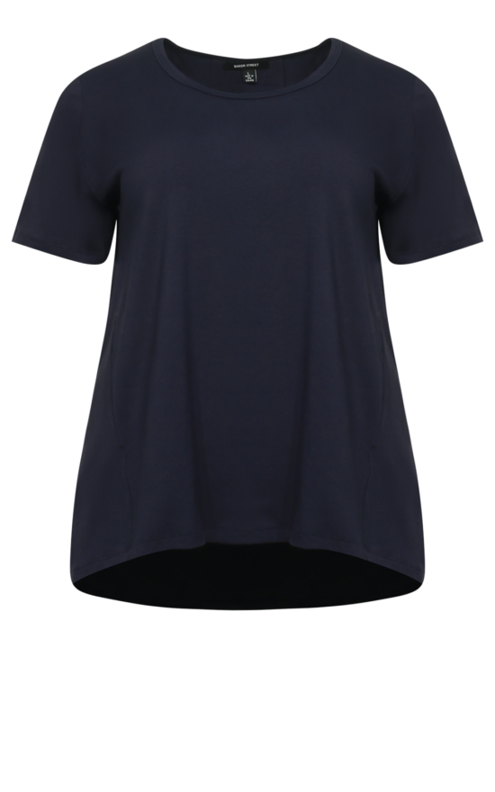 Pleat Back Tee product photo.