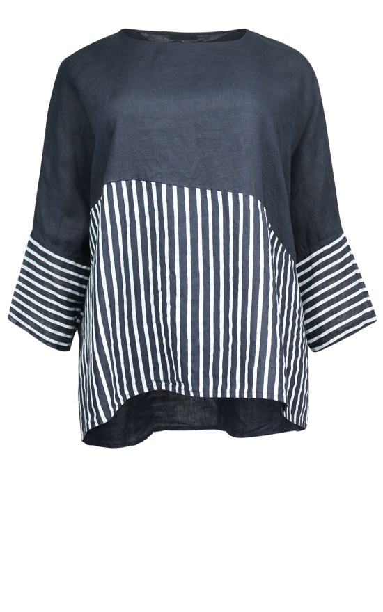 Sky Stripe Top product photo.