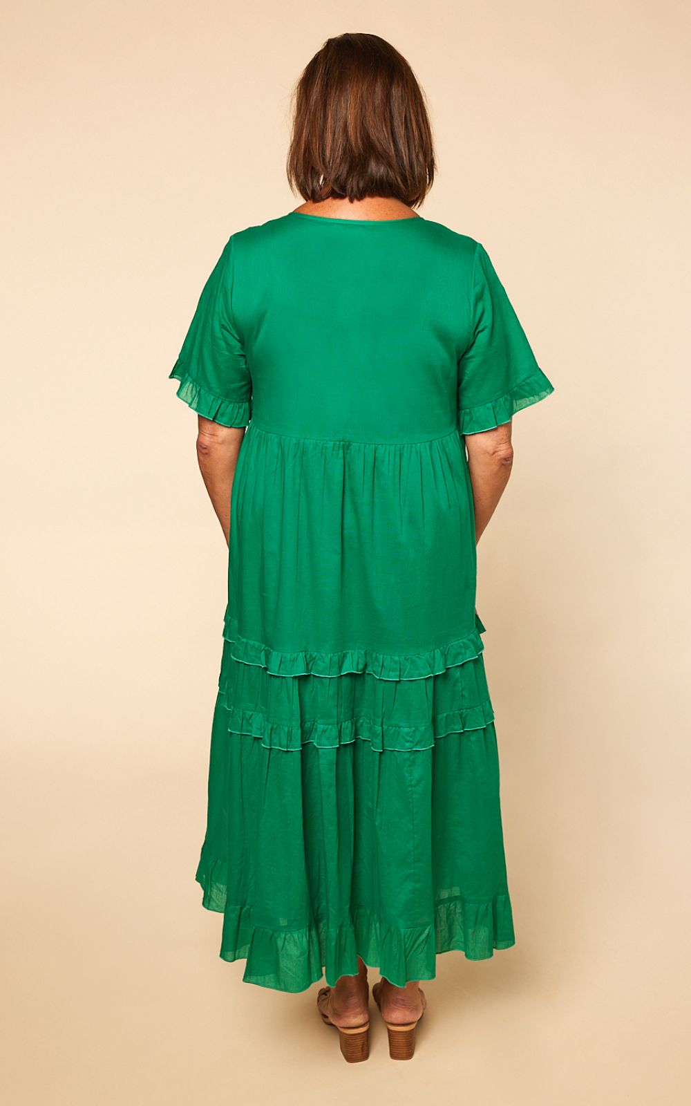 Sabre Frill Sleeve Dress  product photo.