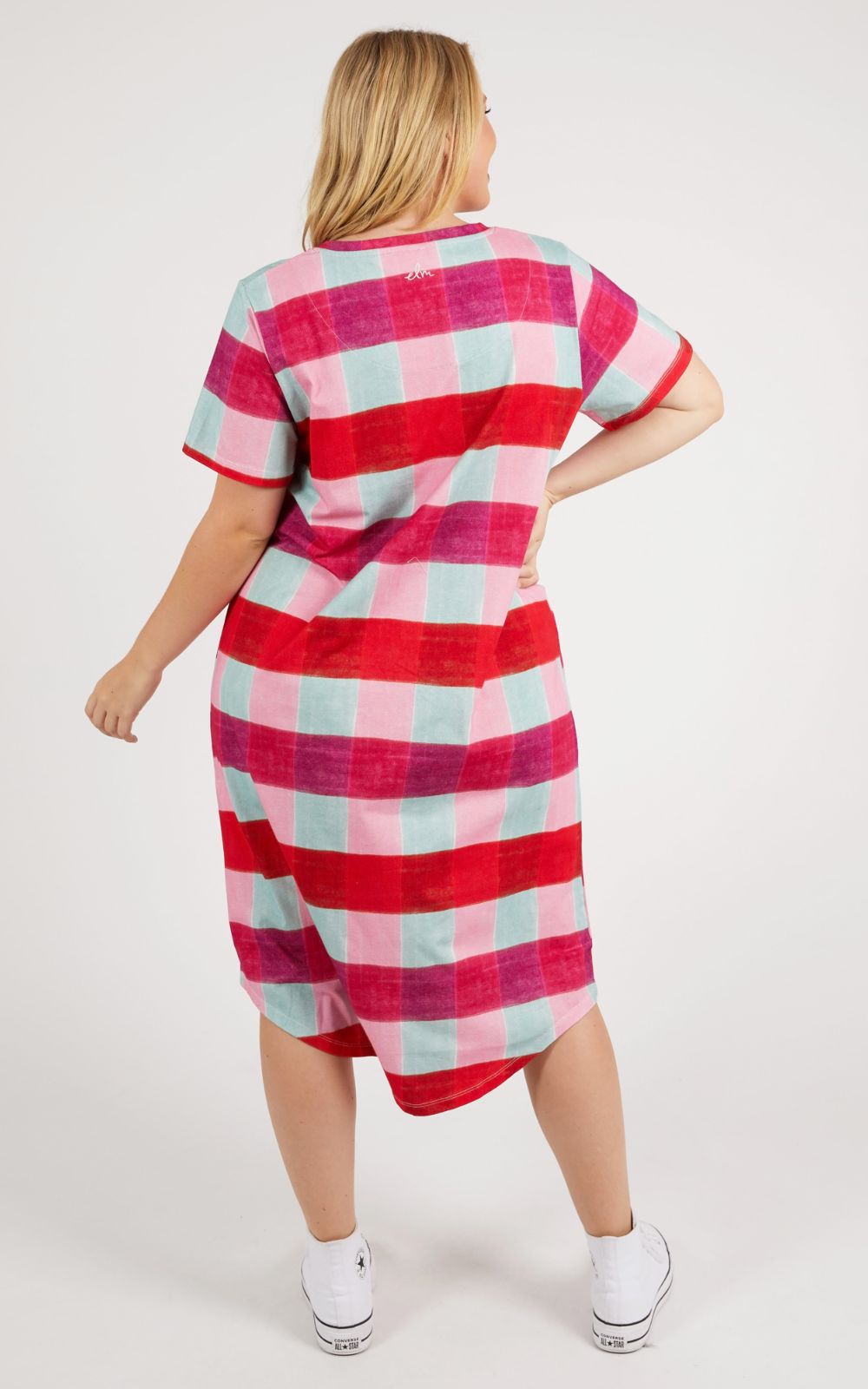 Monaco Check Tee Dress product photo.