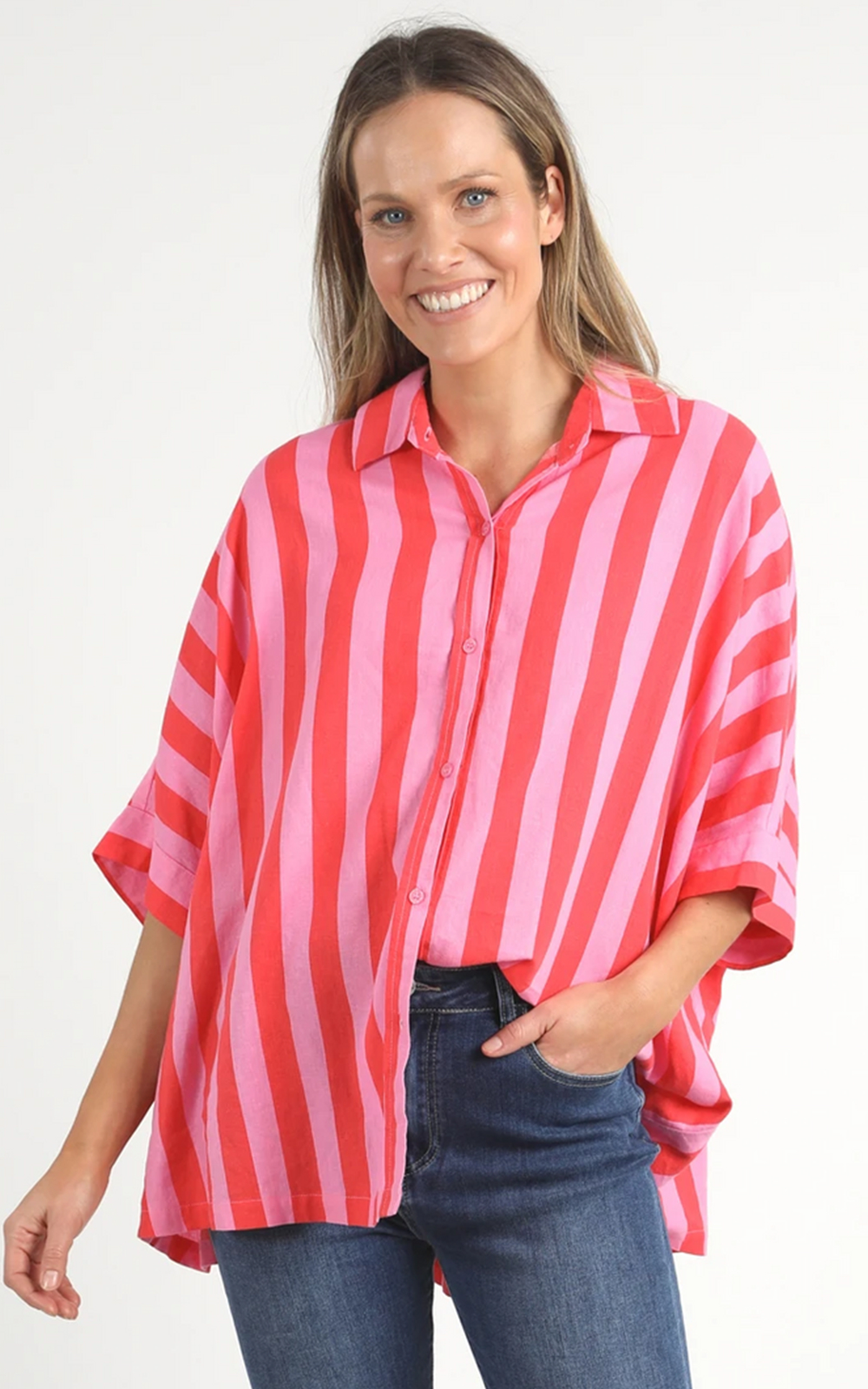 Palermo Stripe Shirt product photo.