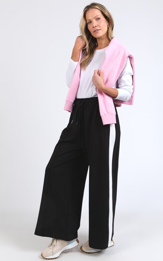 Carmen Wide Leg Ponte Pant product photo.