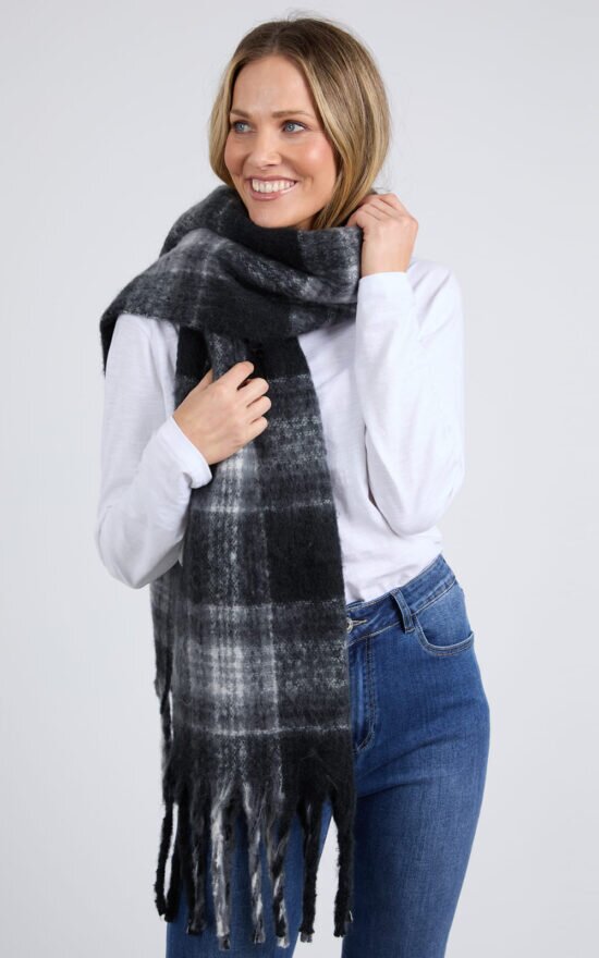 Crest Scarf Check product photo.