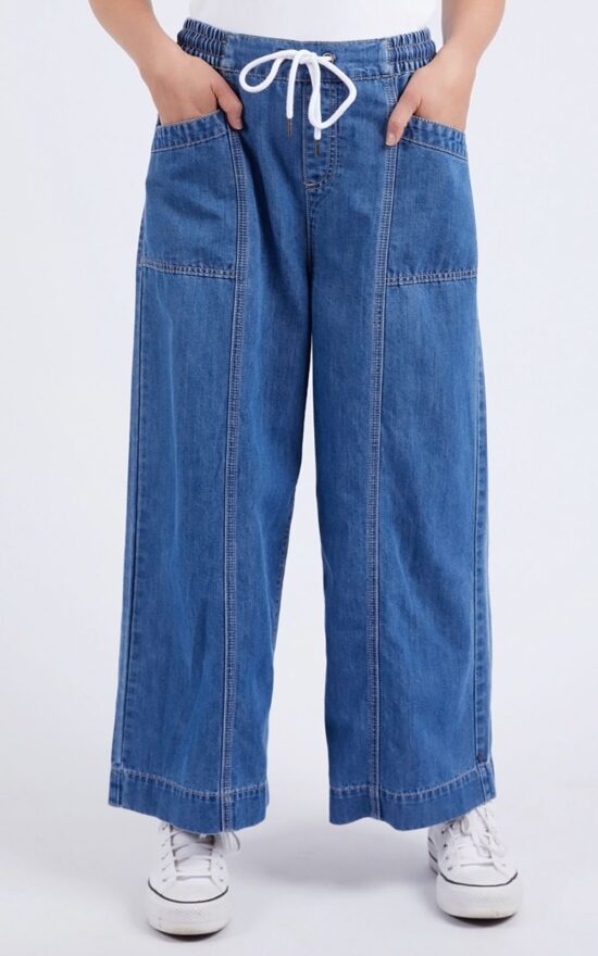 Alora Wide Leg Jean product photo.