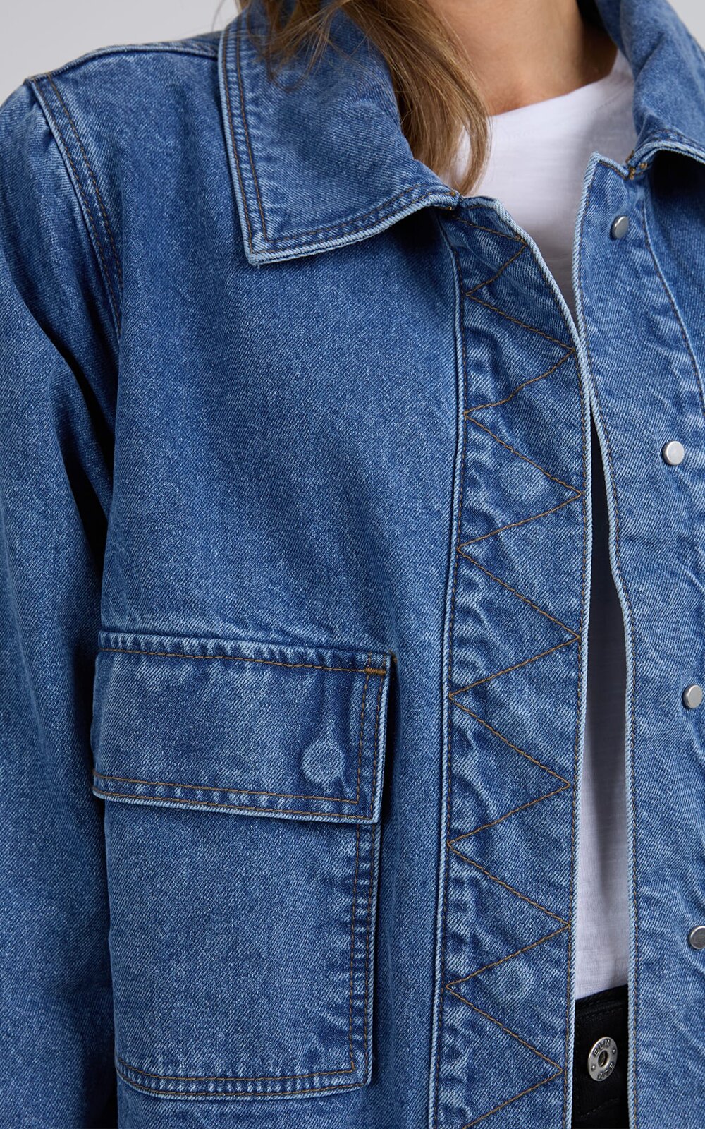 Hunter Denim Jacket product photo.