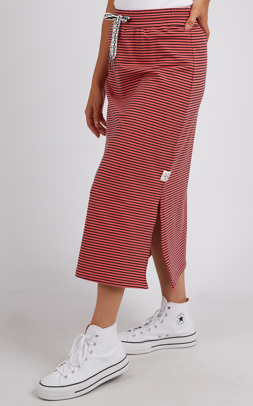 Travel Skirt In Stripe product photo.