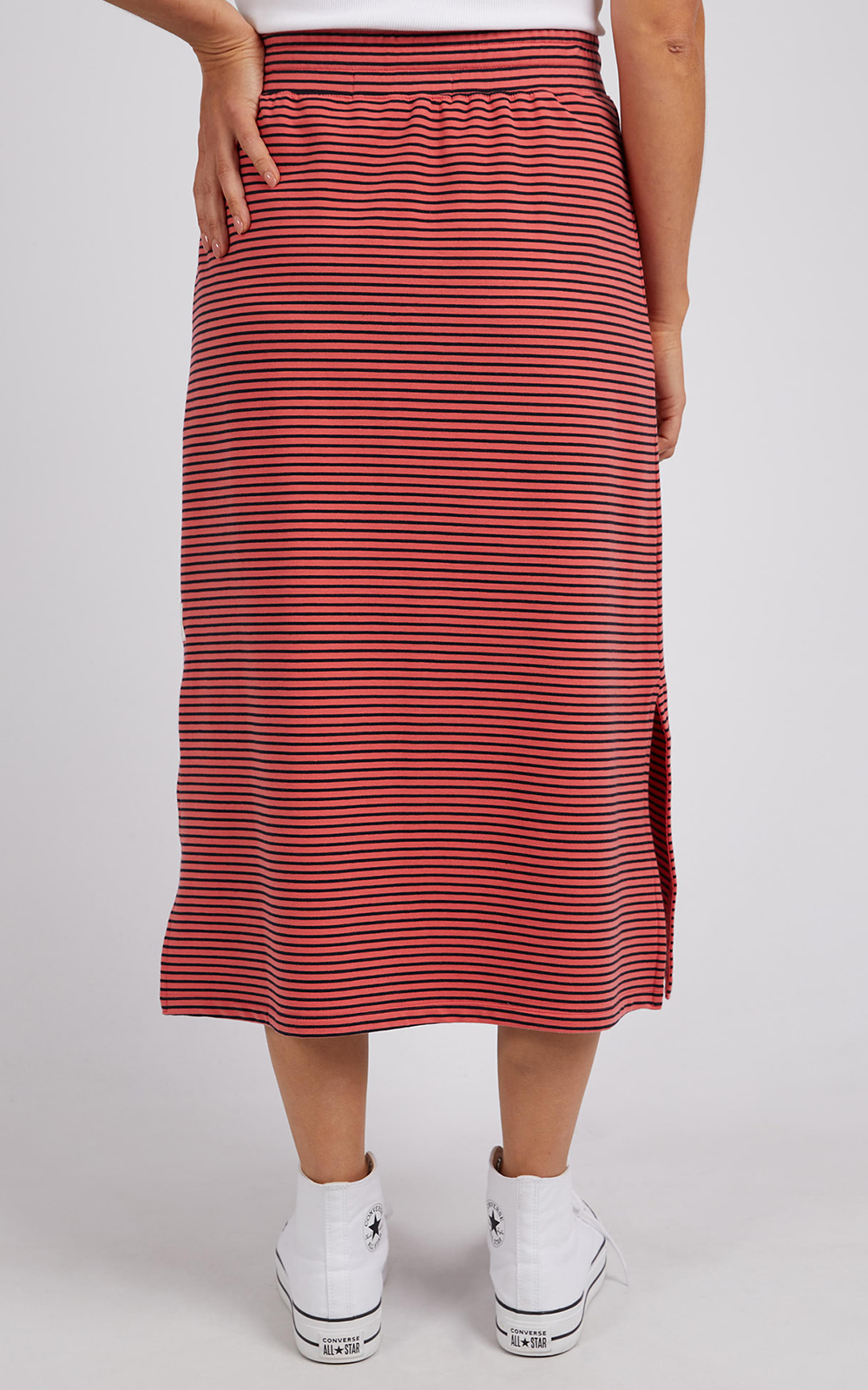 Travel Skirt In Stripe product photo.