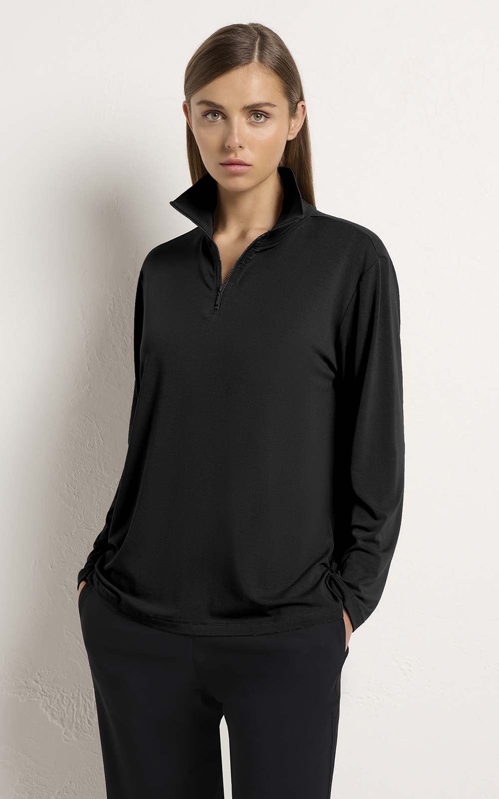 Half Zip Sweater product photo.