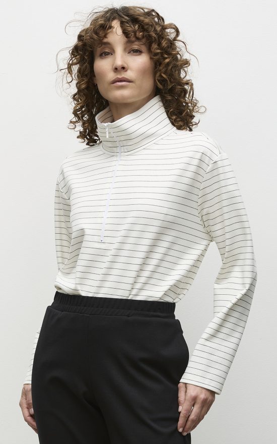 Zip Front Sweater product photo.