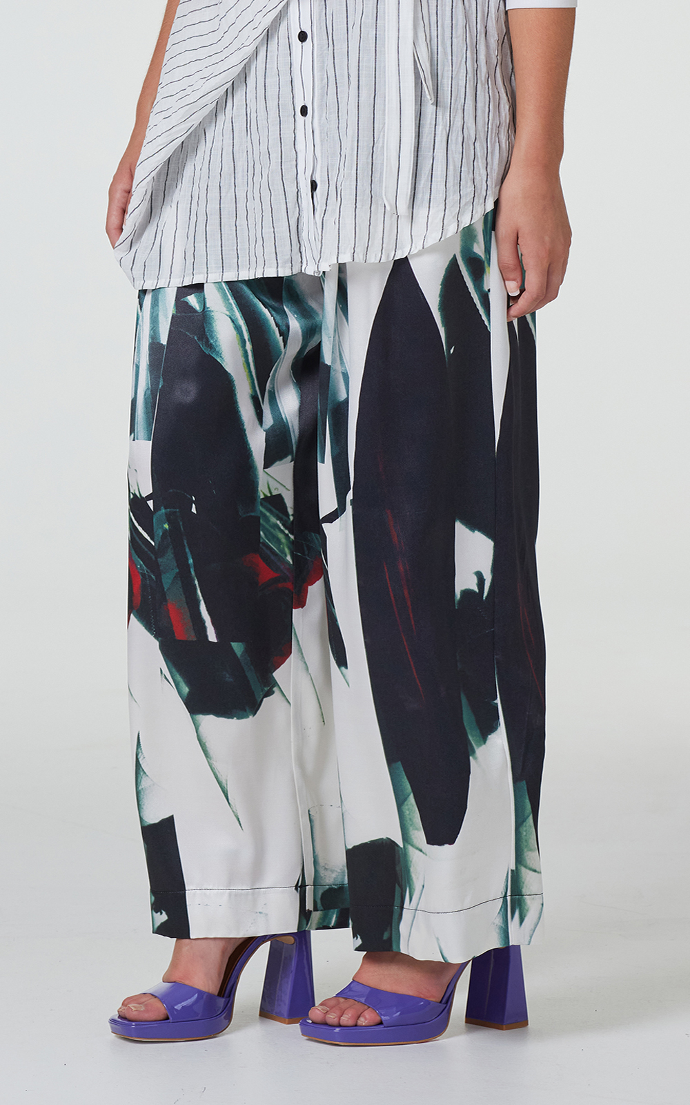 Kaleidoscope Pleat Pant product photo.