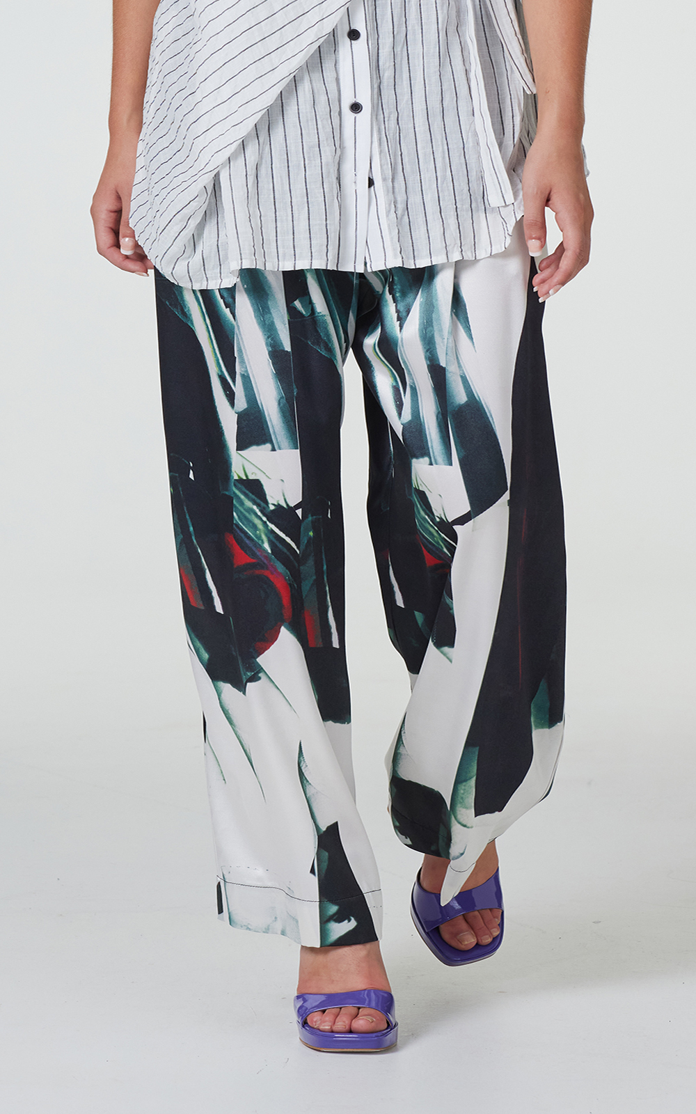 Kaleidoscope Pleat Pant product photo.