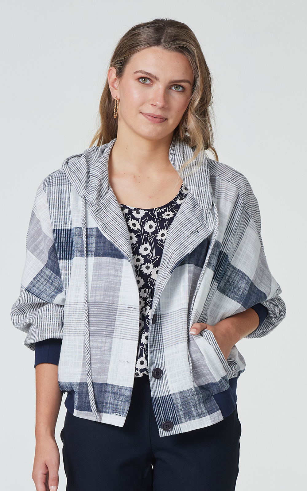 Amalfi Check Bomber product photo.