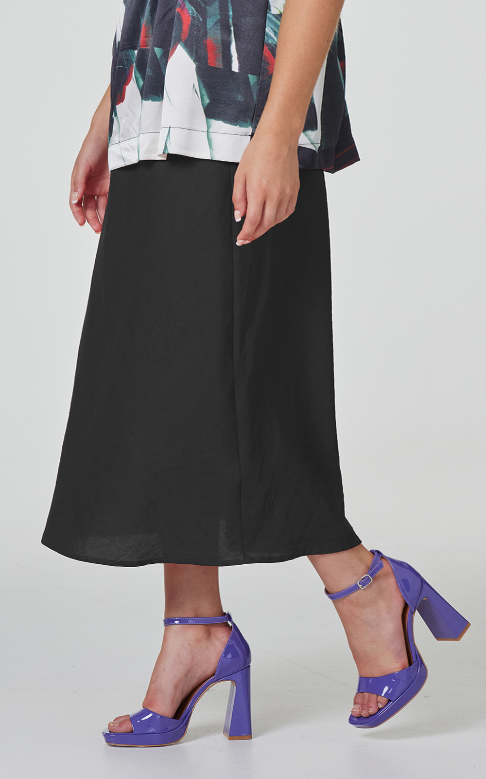 Hudson Aline Bias Skirt product photo.