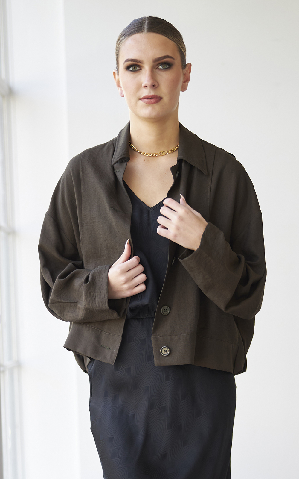 Tokyo Pleat Jacket product photo.