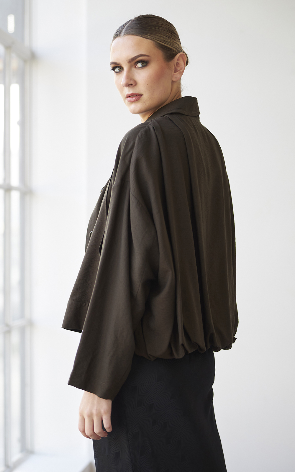 Tokyo Pleat Jacket product photo.