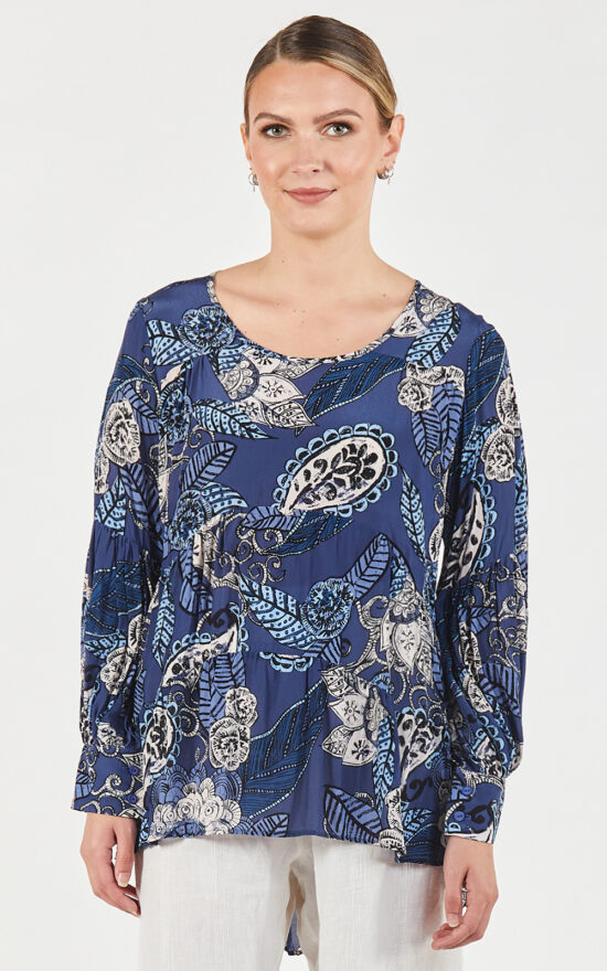 Paisley Tier Top product photo.