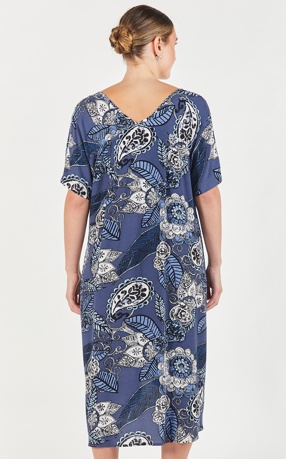 Paisley Raglan Dress product photo.