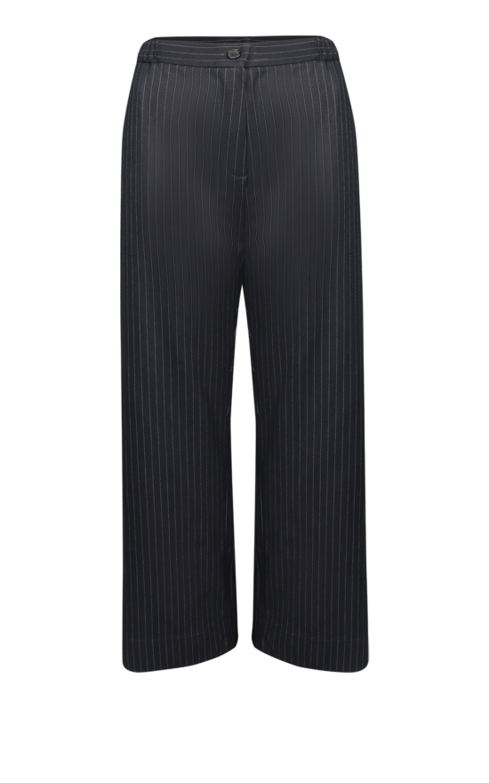 Pinstripe Boyfriend Pant product photo.