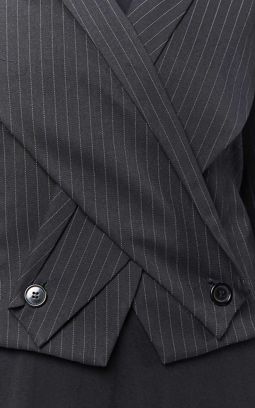 Pinstripe Crossover Jacket product photo.