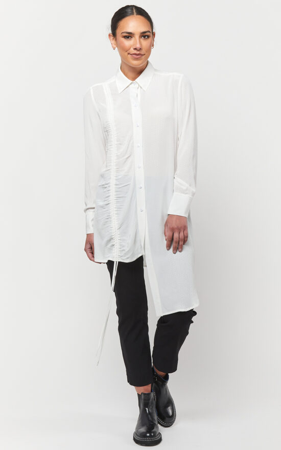 Donatella Asymetrical Shirt product photo.