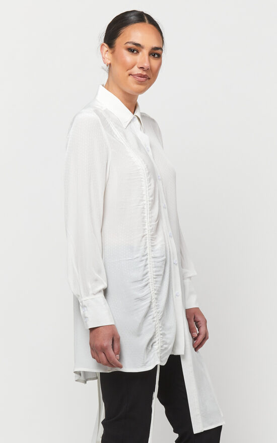 Donatella Asymetrical Shirt product photo.