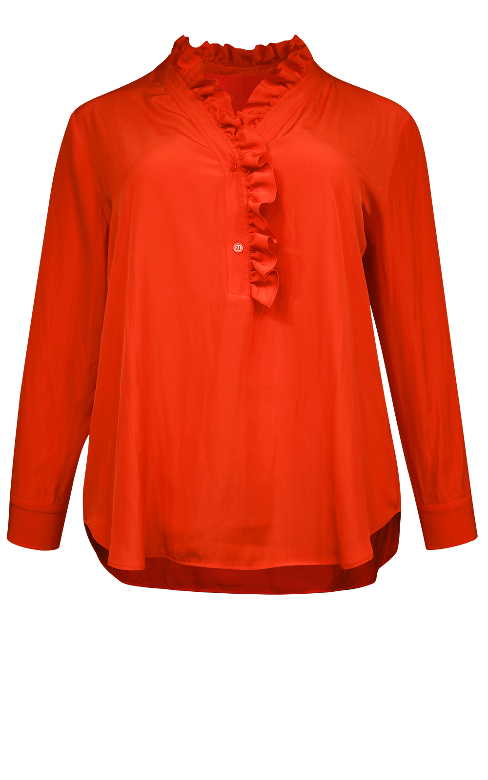 Frill Neck Blouse product photo.