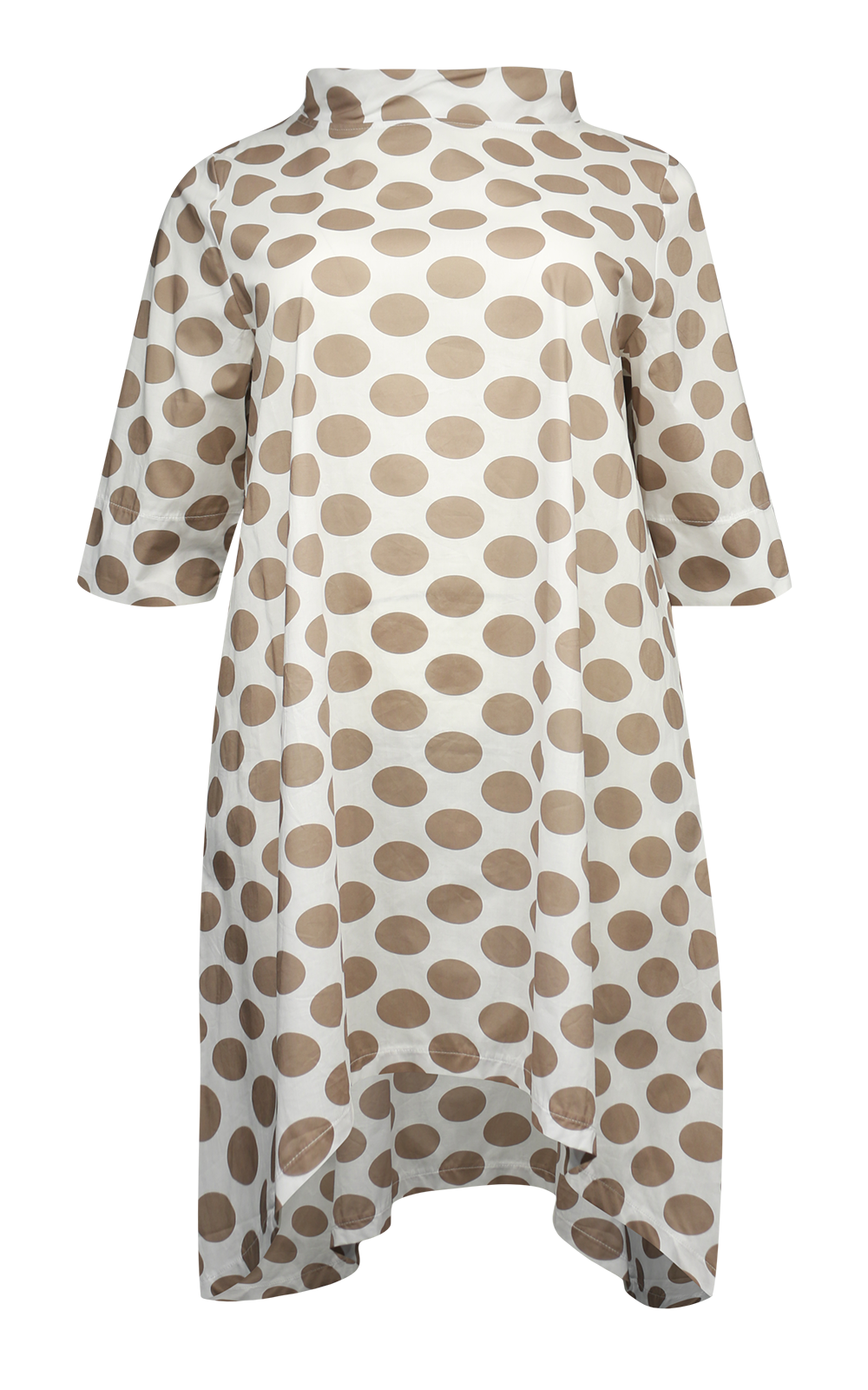 Taupe Spot Tunic product photo.