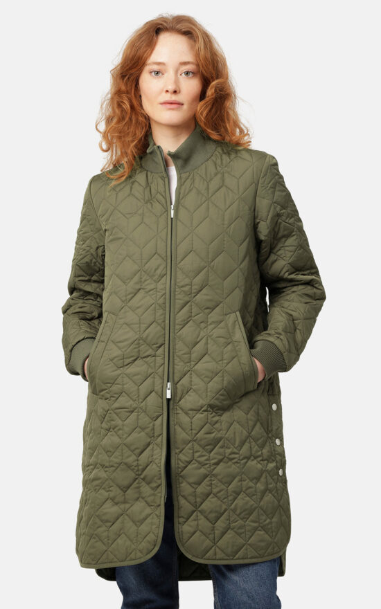 Padded Quilt Coat product photo.