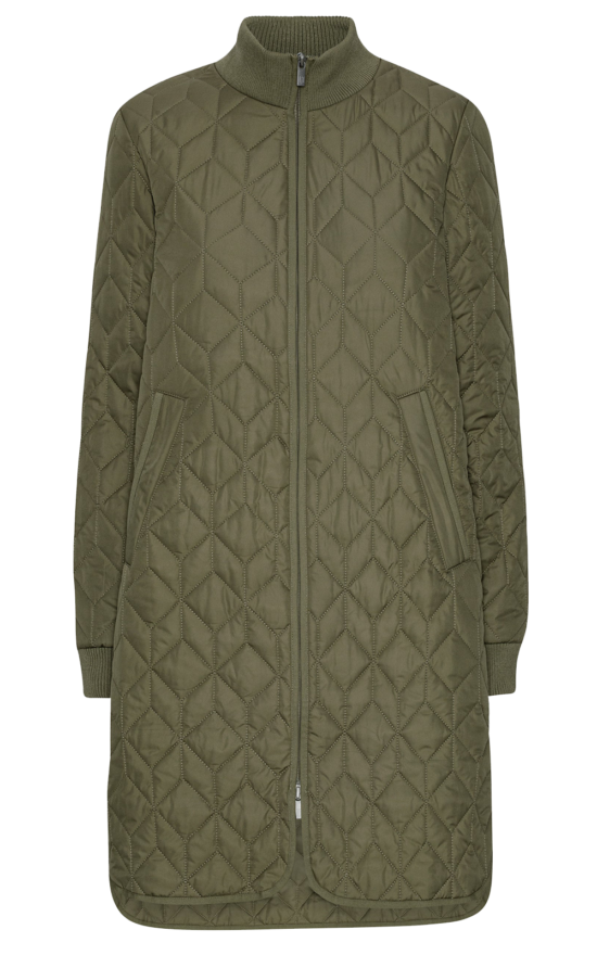 Padded Quilt Coat product photo.