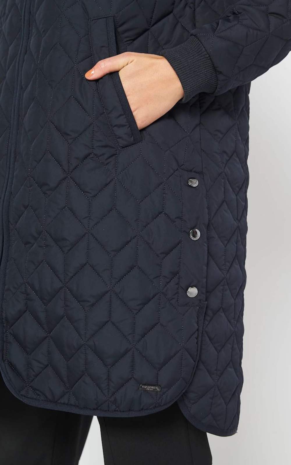 Padded Quilt Coat product photo.