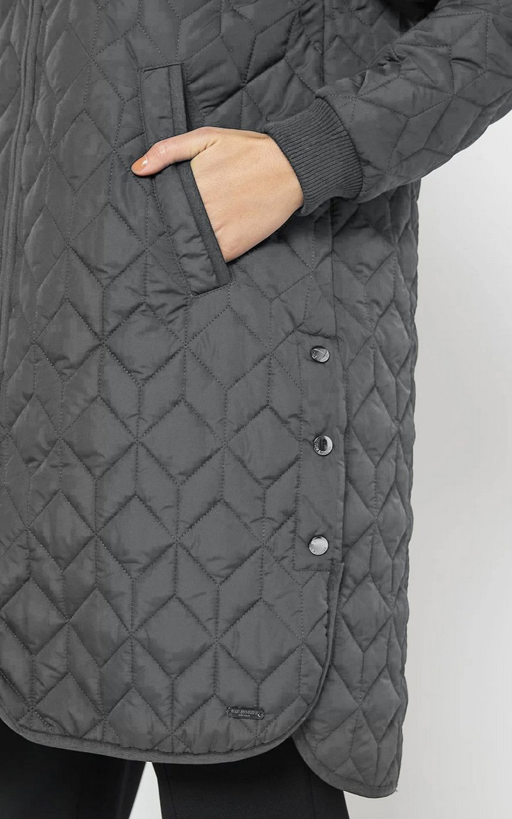 Padded Quilt Coat product photo.